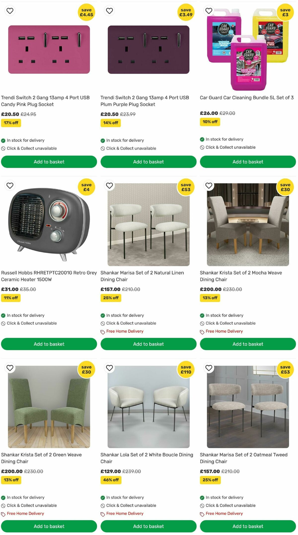 Homebase Offers from 3 July