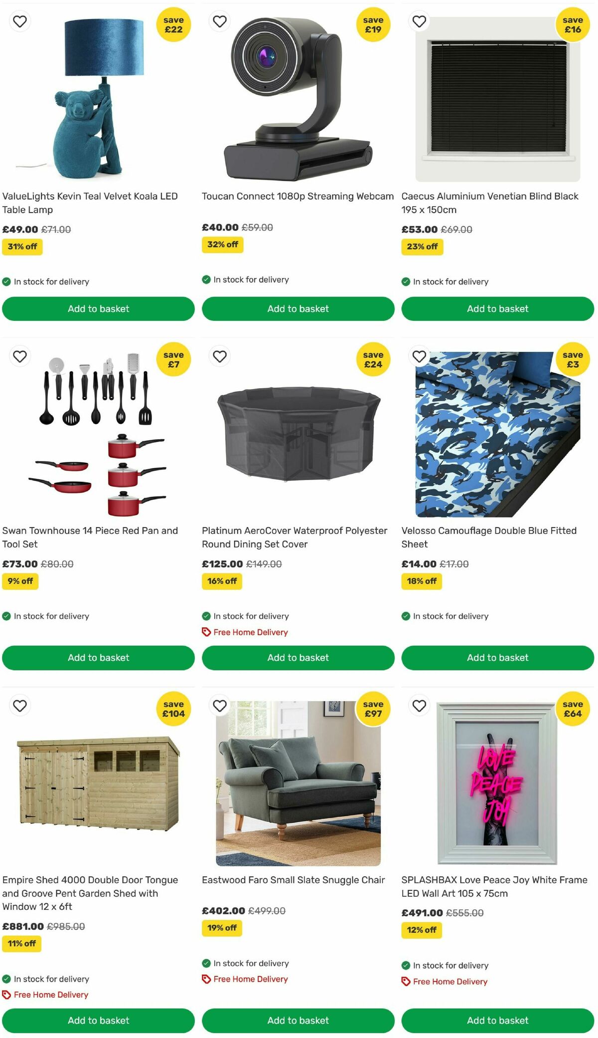 Homebase Offers from 21 July