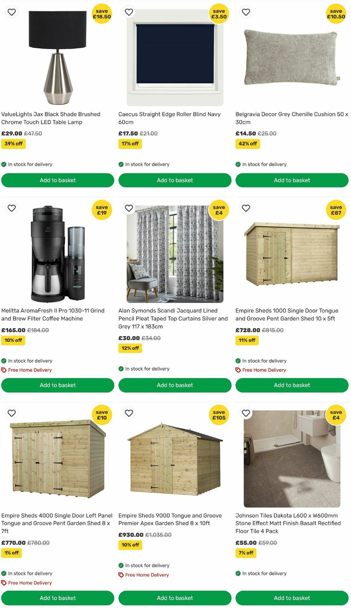 Homebase Offers from 21 July