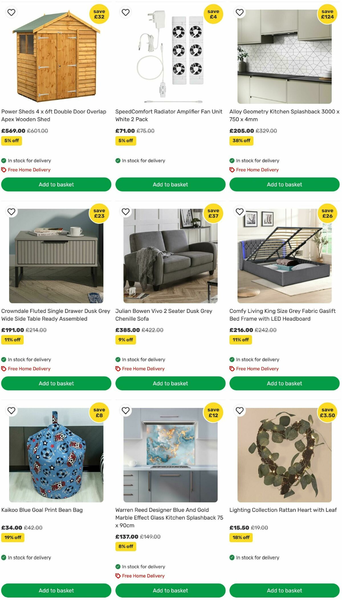 Homebase Offers from 21 July