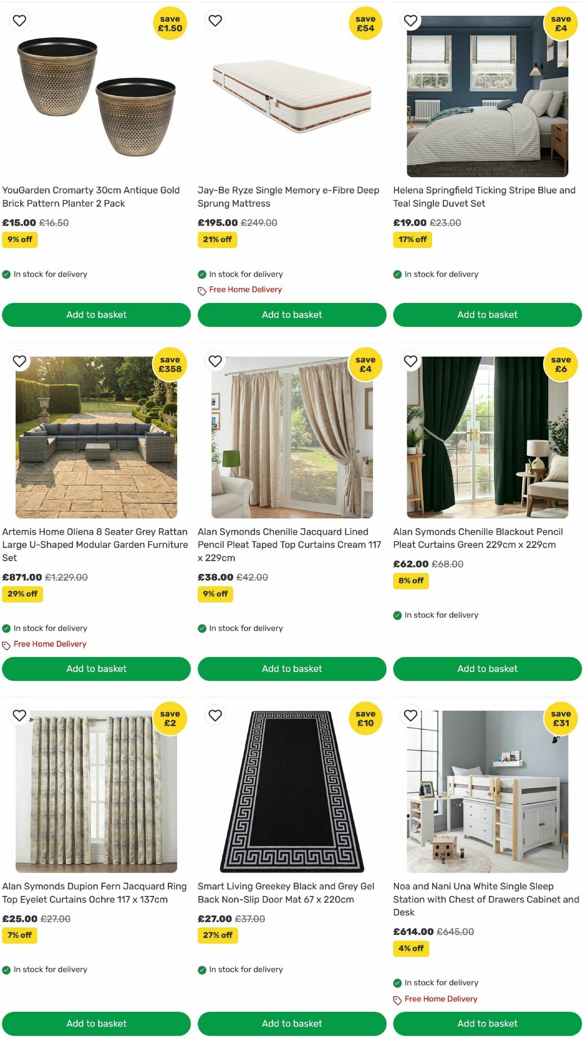 Homebase Offers from 21 July