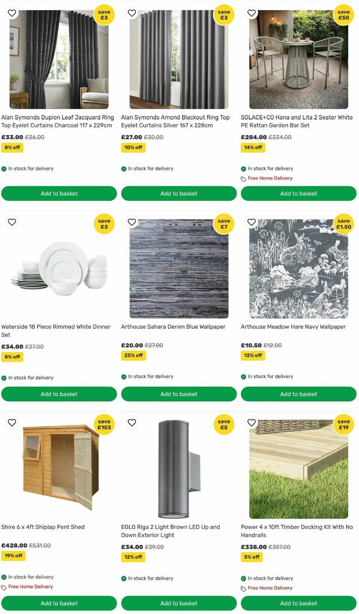 Homebase Offers from 21 July