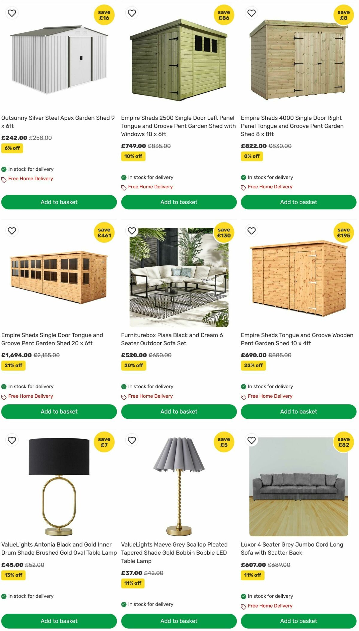 Homebase Offers from 21 July