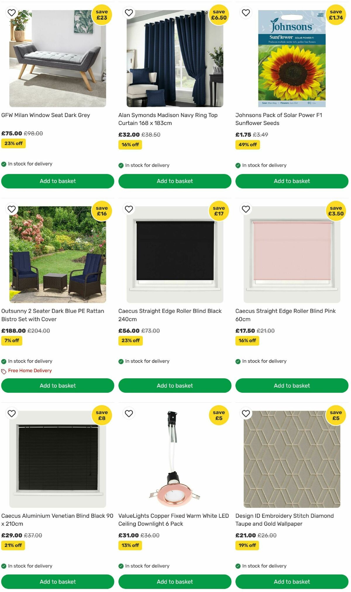 Homebase Offers from 21 July