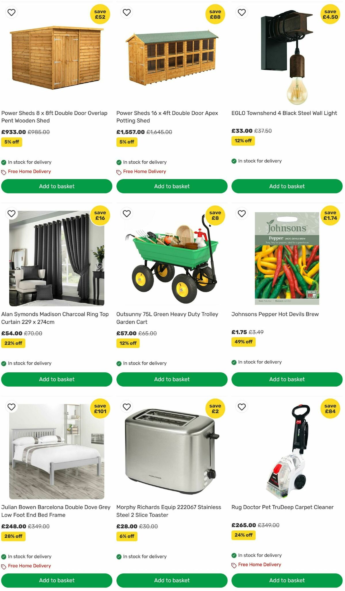 Homebase Offers from 21 July