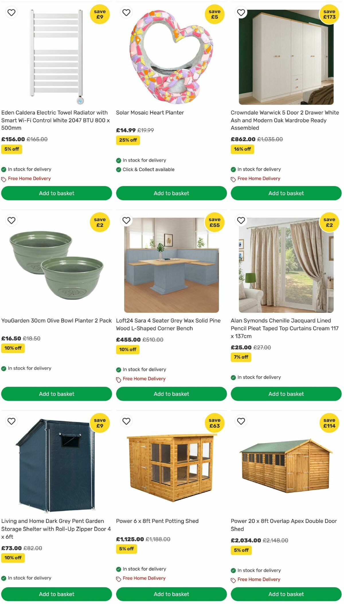 Homebase Offers from 21 July