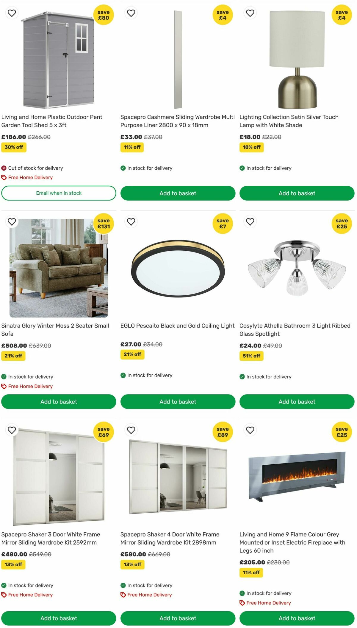 Homebase Offers from 21 July