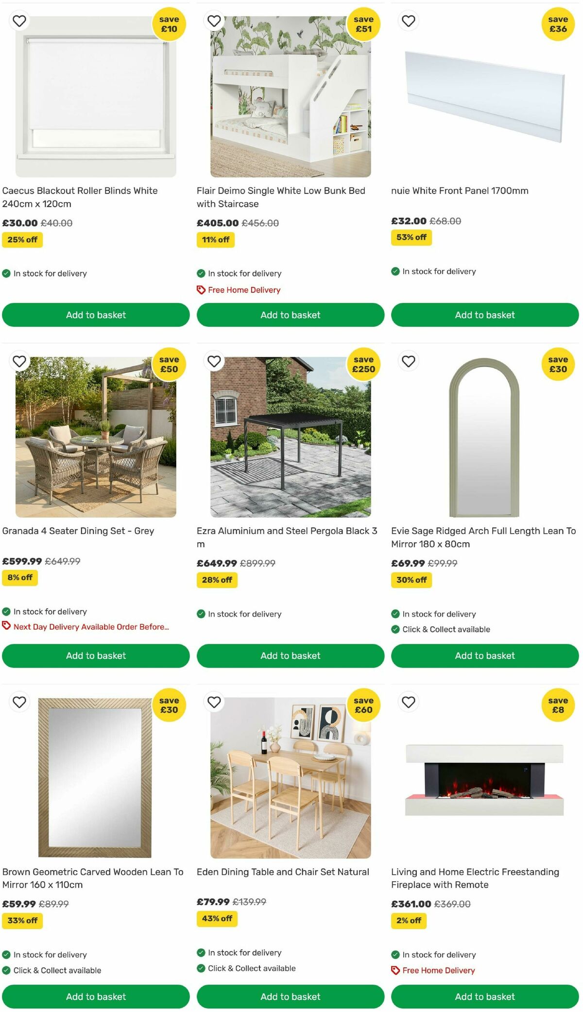 Homebase Offers from 21 July
