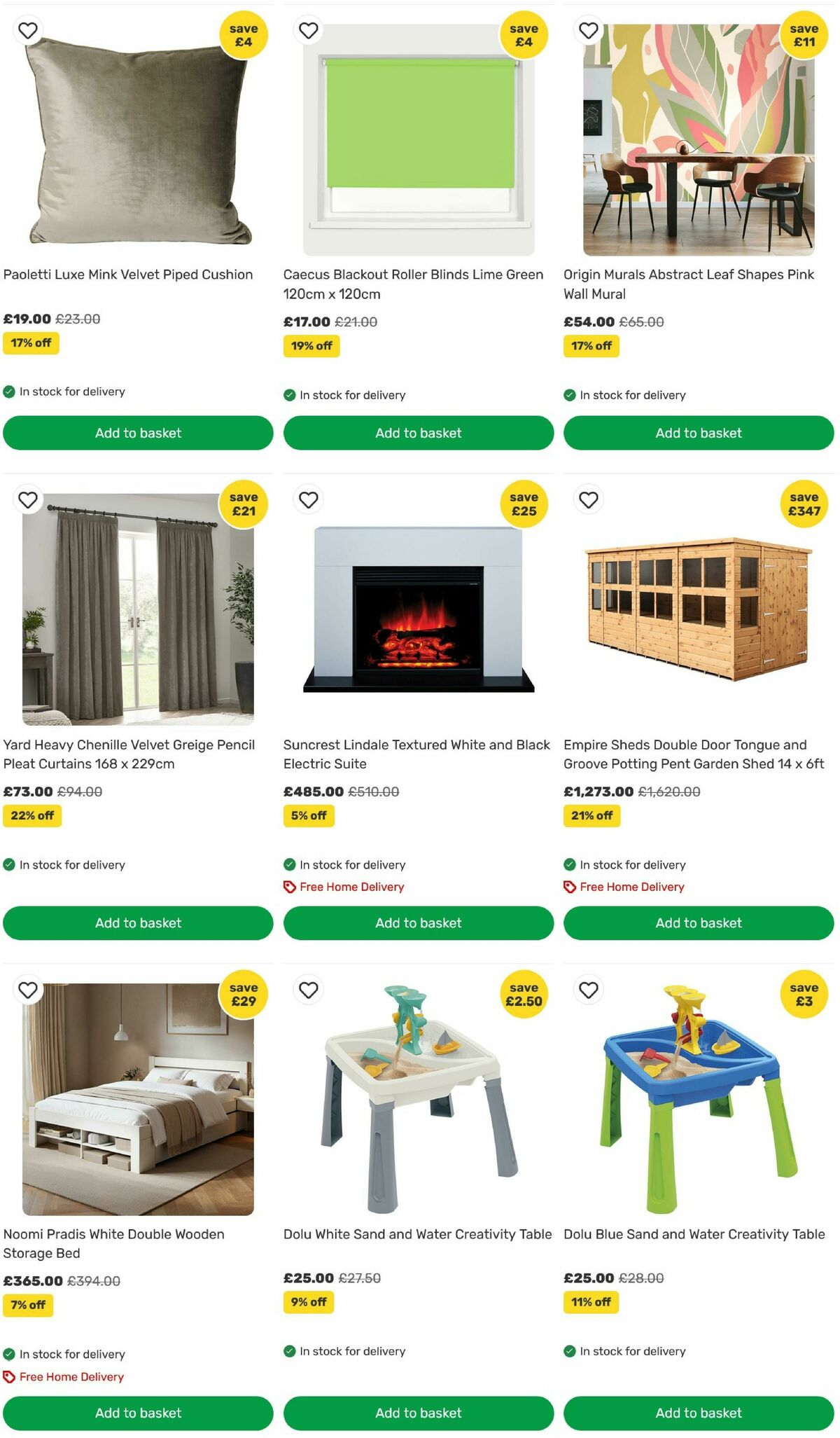 Homebase Offers from 21 July
