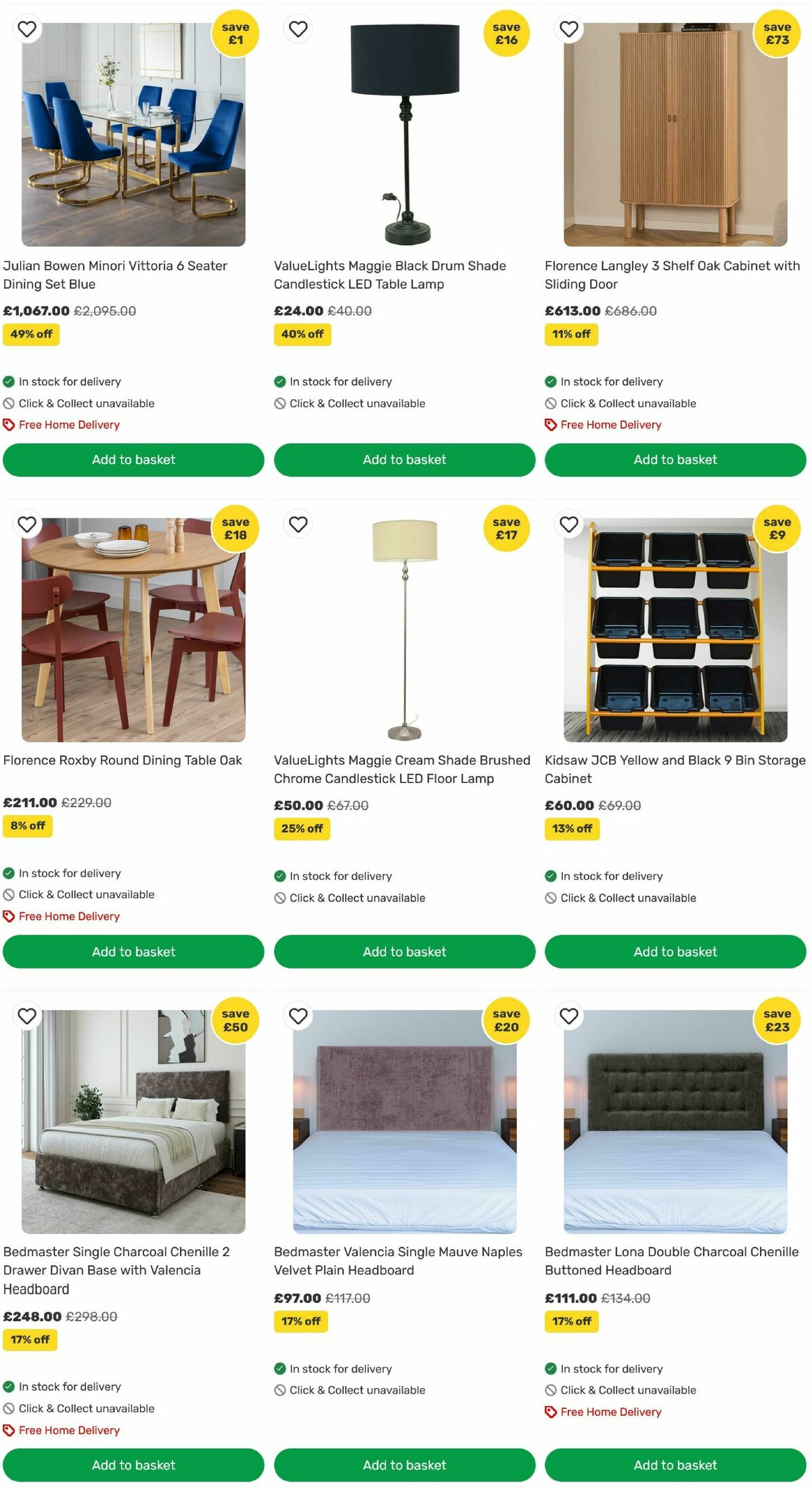 Homebase Offers from 12 August