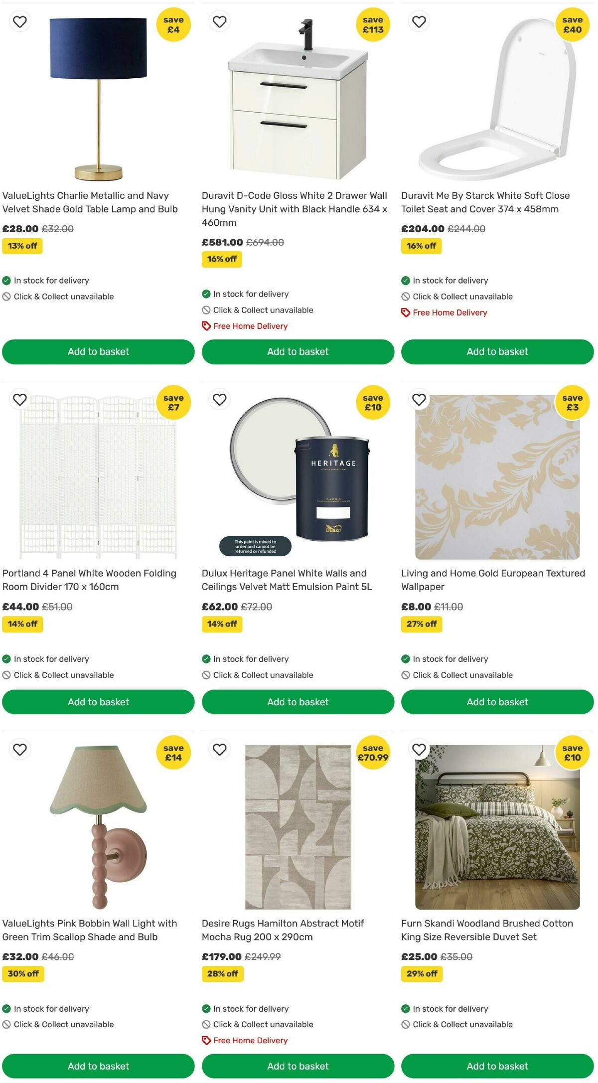 Homebase Offers from 12 August