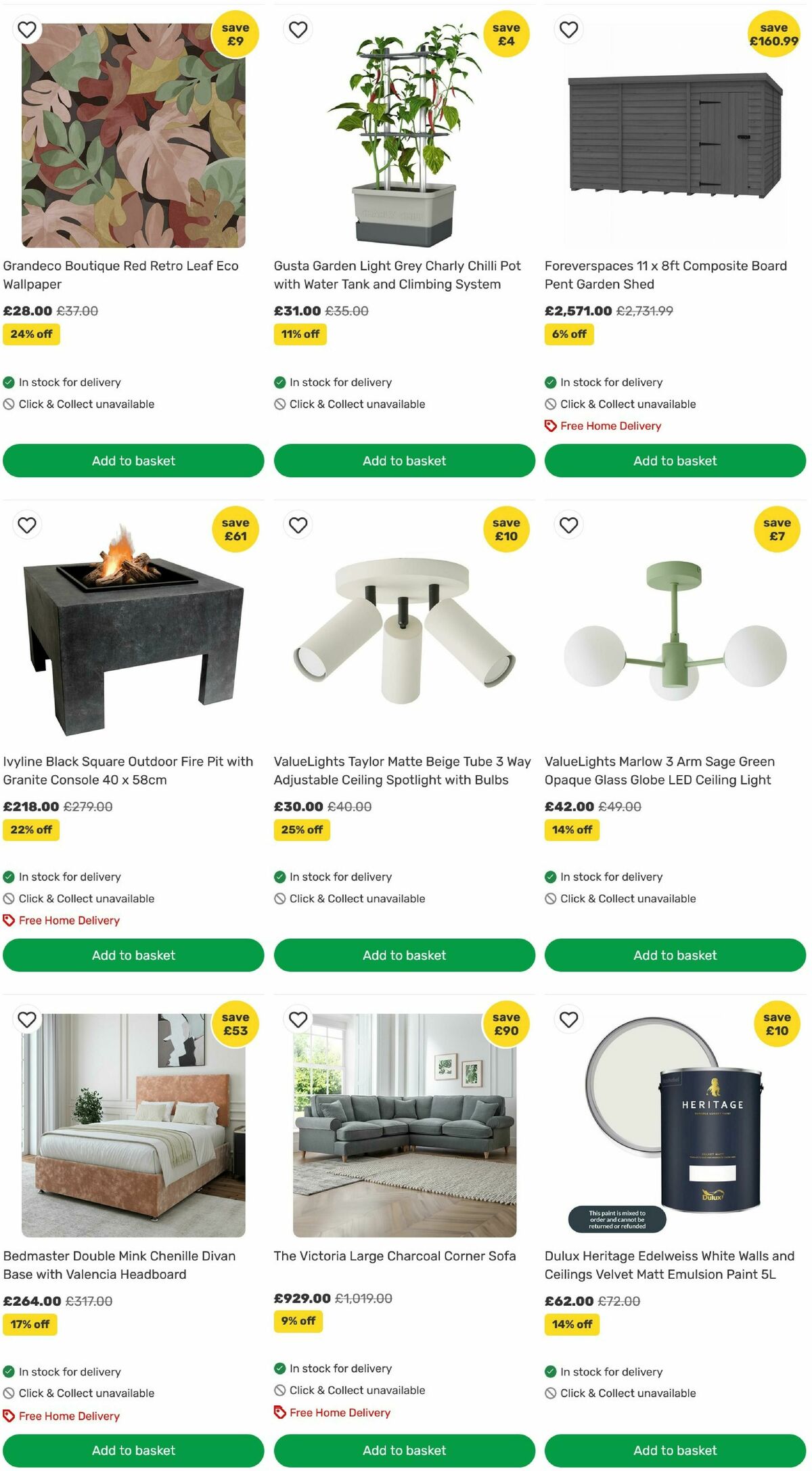 Homebase Offers from 12 August