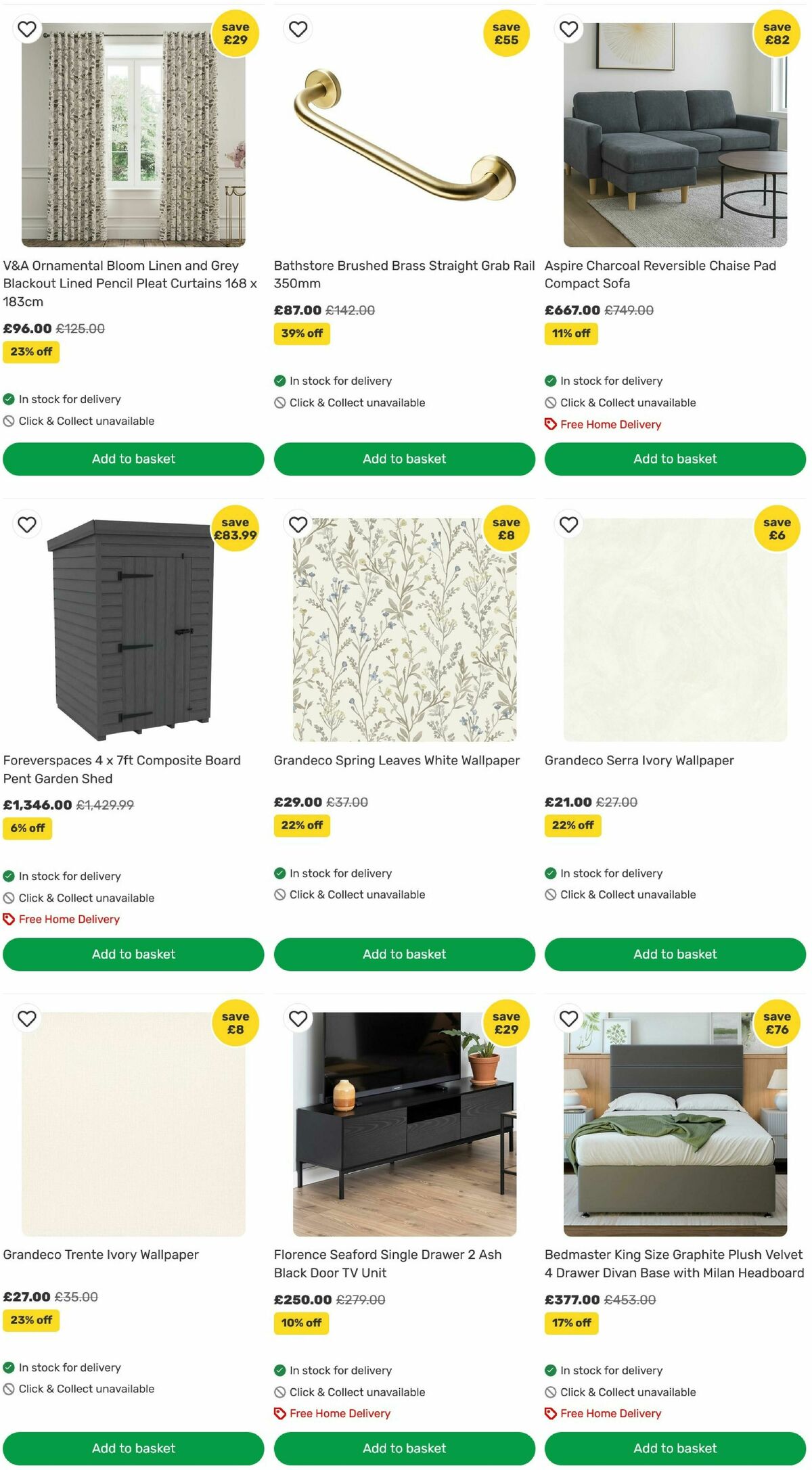 Homebase Offers from 12 August