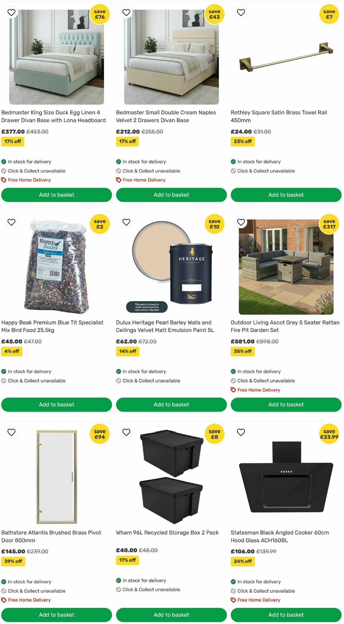 Homebase Offers from 12 August