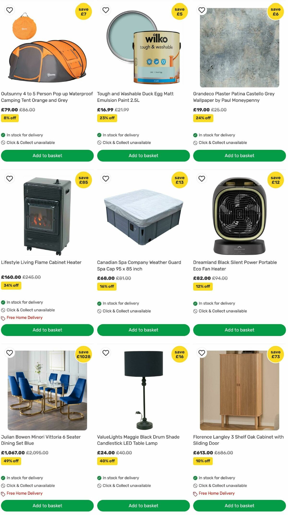 Homebase Offers from 12 August