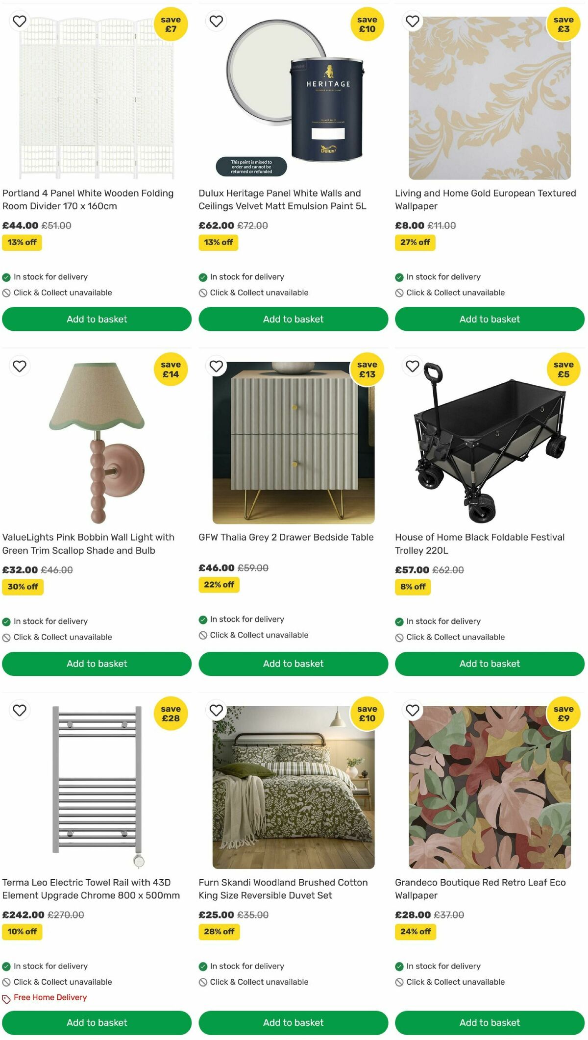 Homebase Offers from 12 August