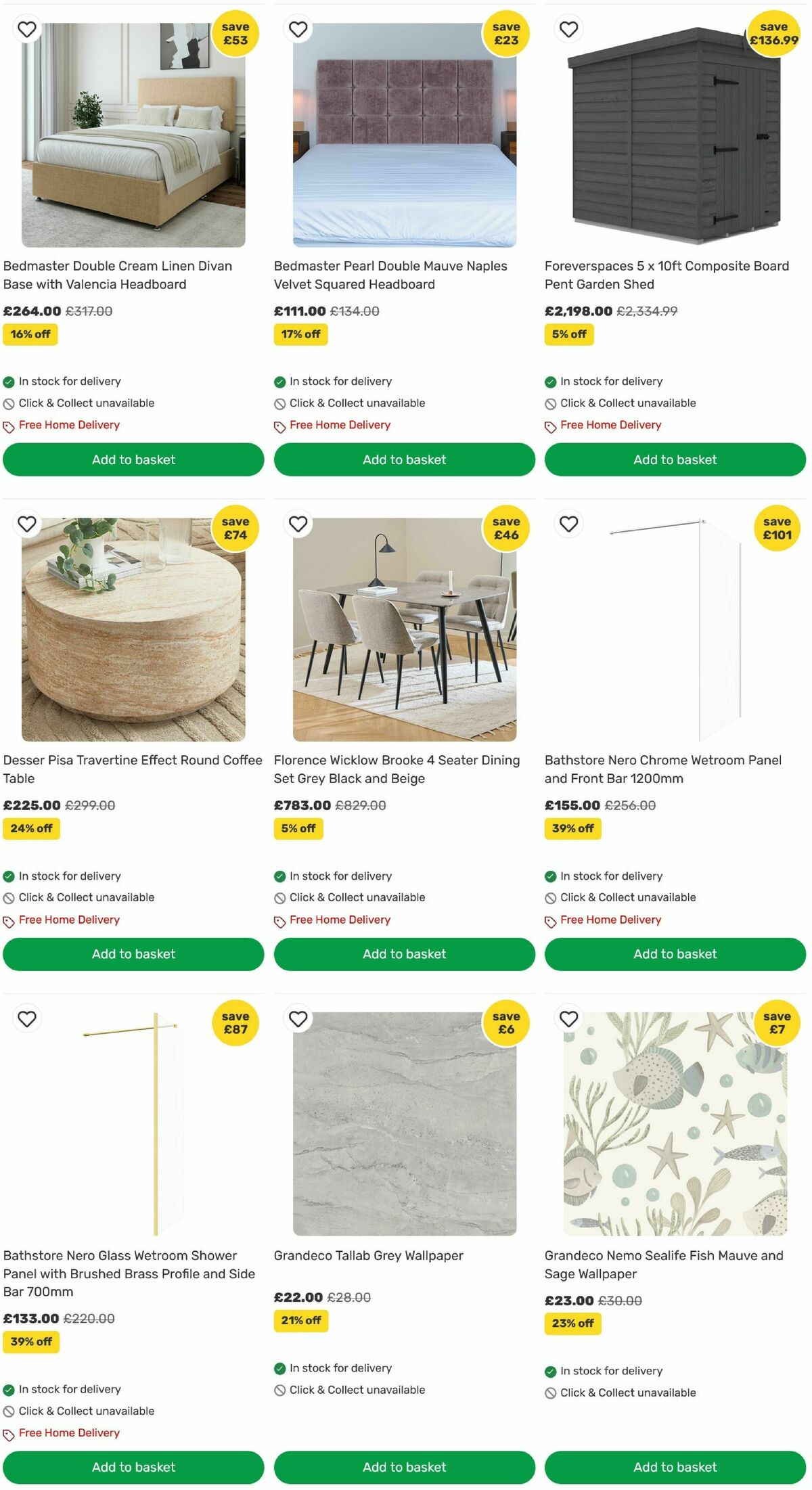 Homebase Offers from 12 August