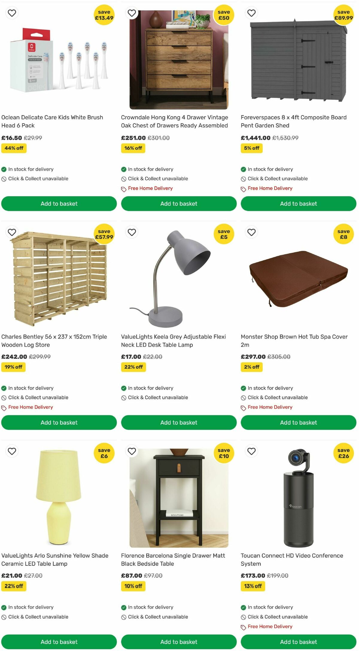 Homebase Offers from 12 August