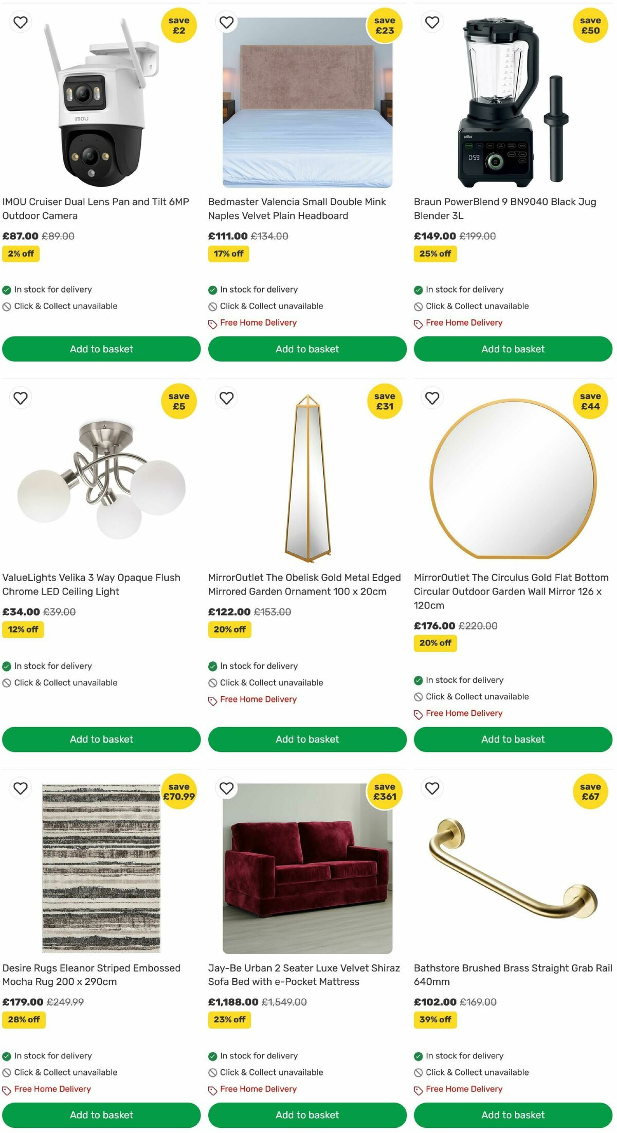 Homebase Offers from 12 August