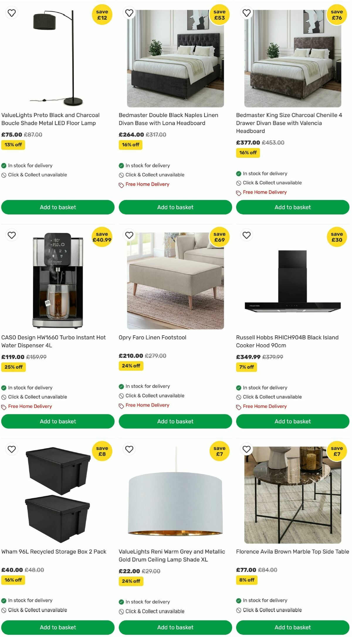 Homebase Offers from 12 August
