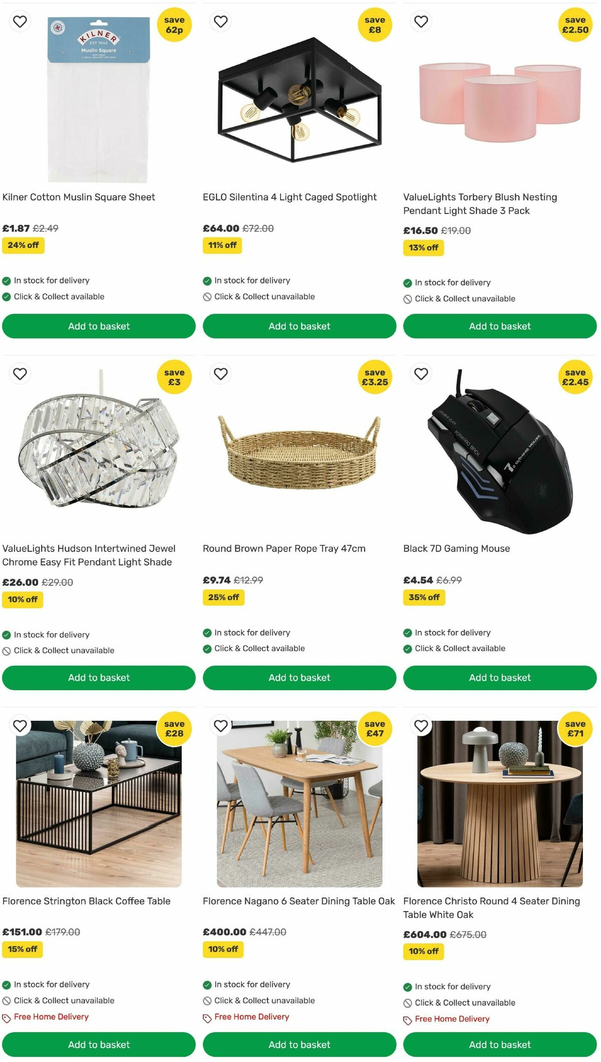 Homebase Offers from 12 August