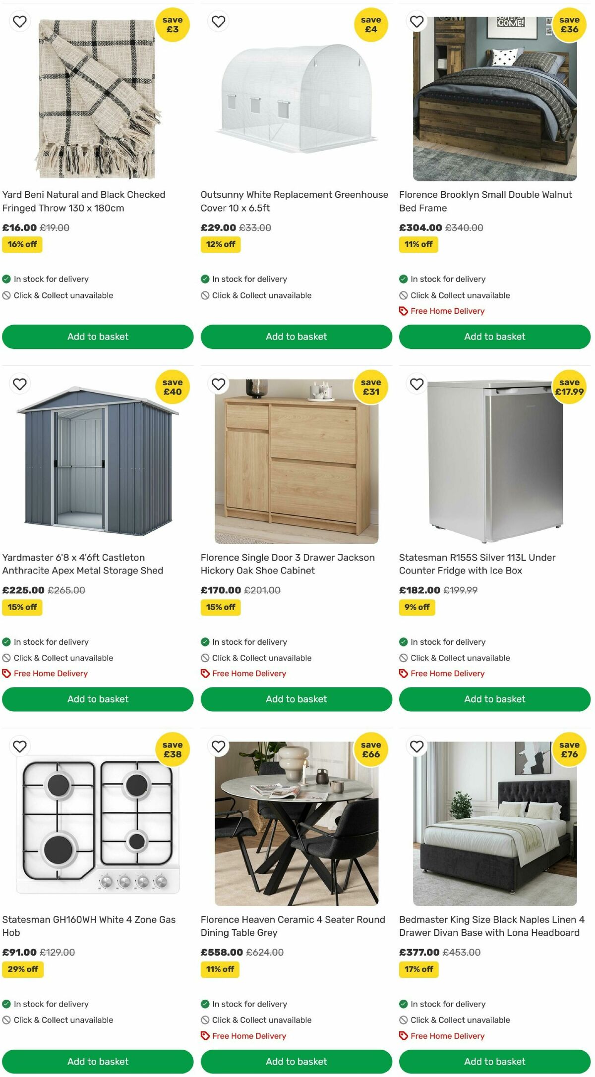 Homebase Offers from 12 August