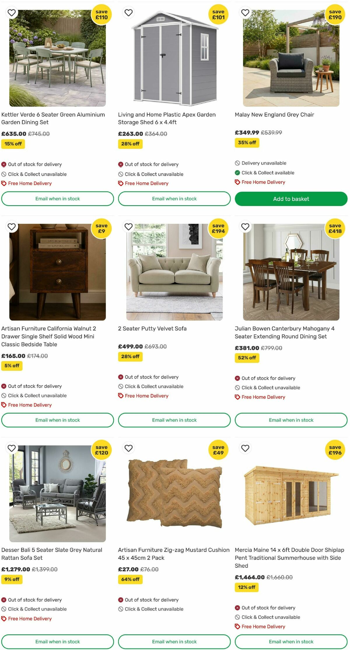 Homebase Offers from 27 August