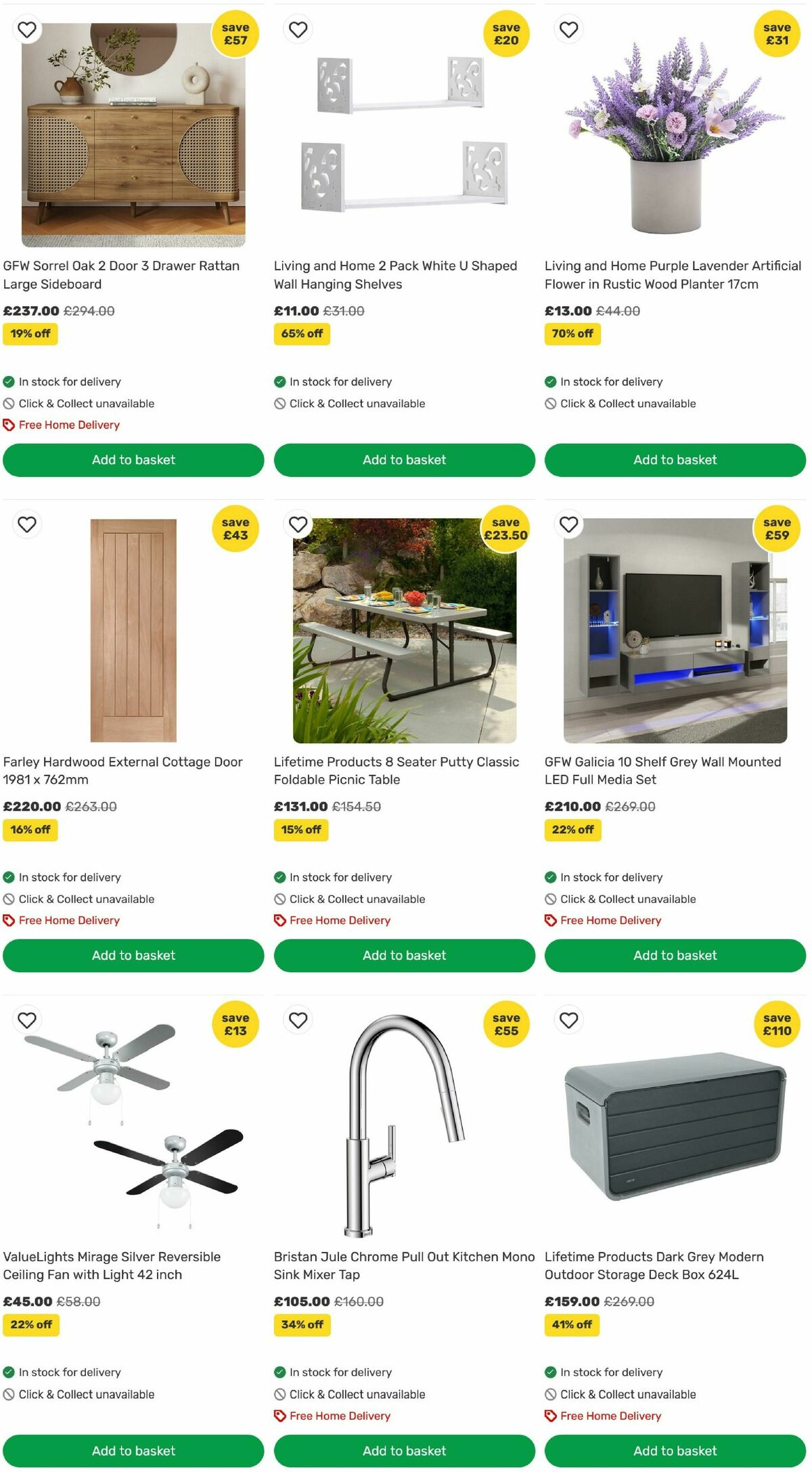 Homebase Offers from 27 August
