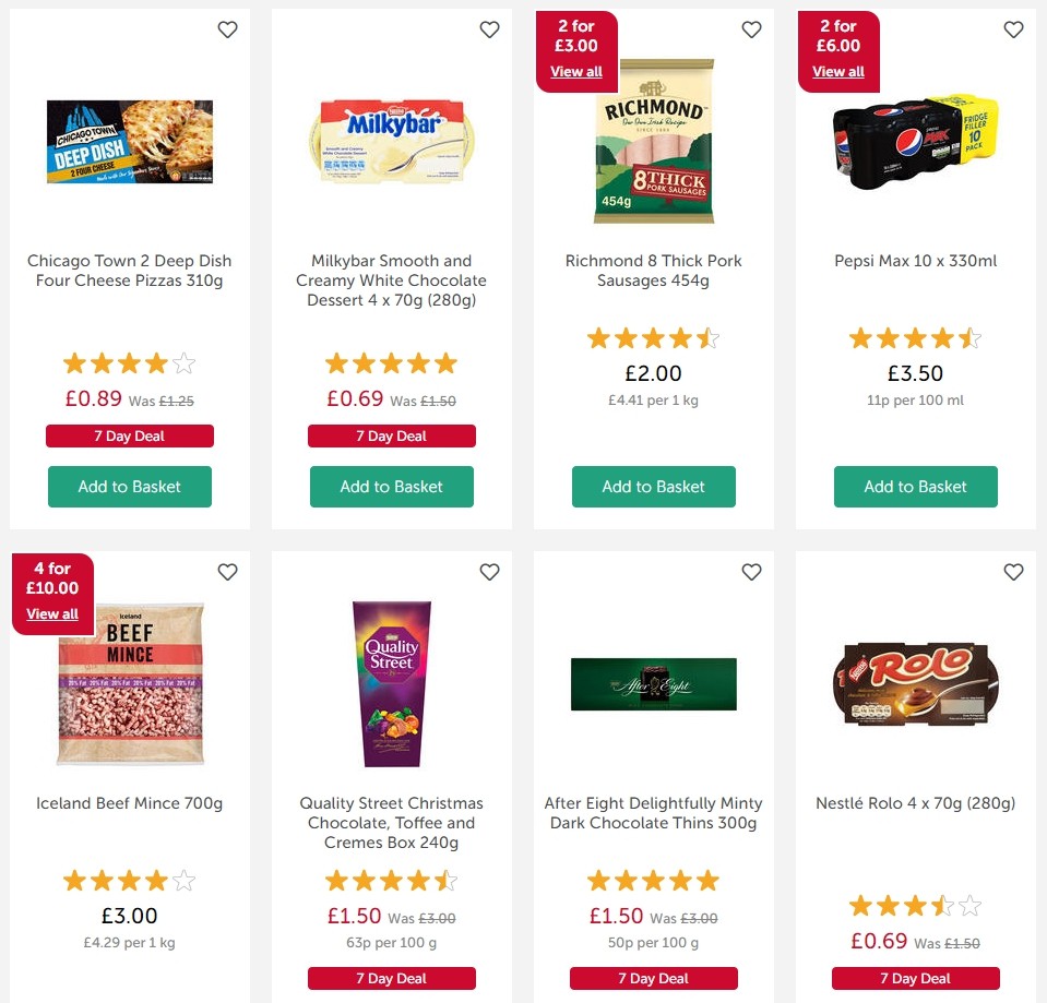 Iceland Offers from 18 October