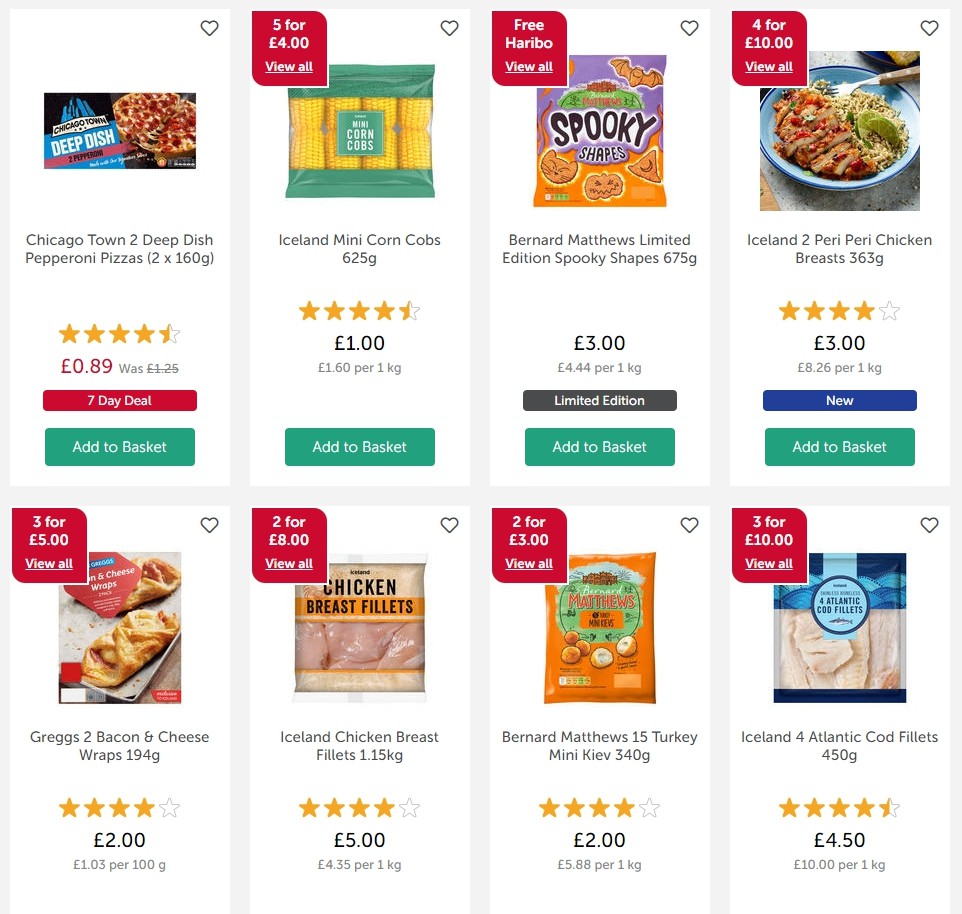 Iceland Offers from 18 October