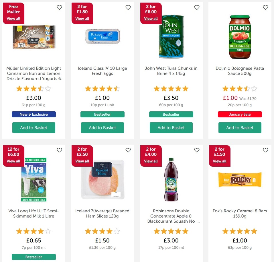 Iceland Offers from 10 January