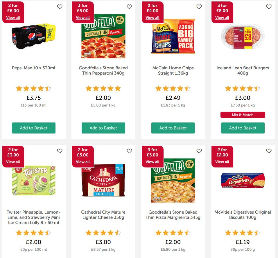 Iceland Offers from 8 May