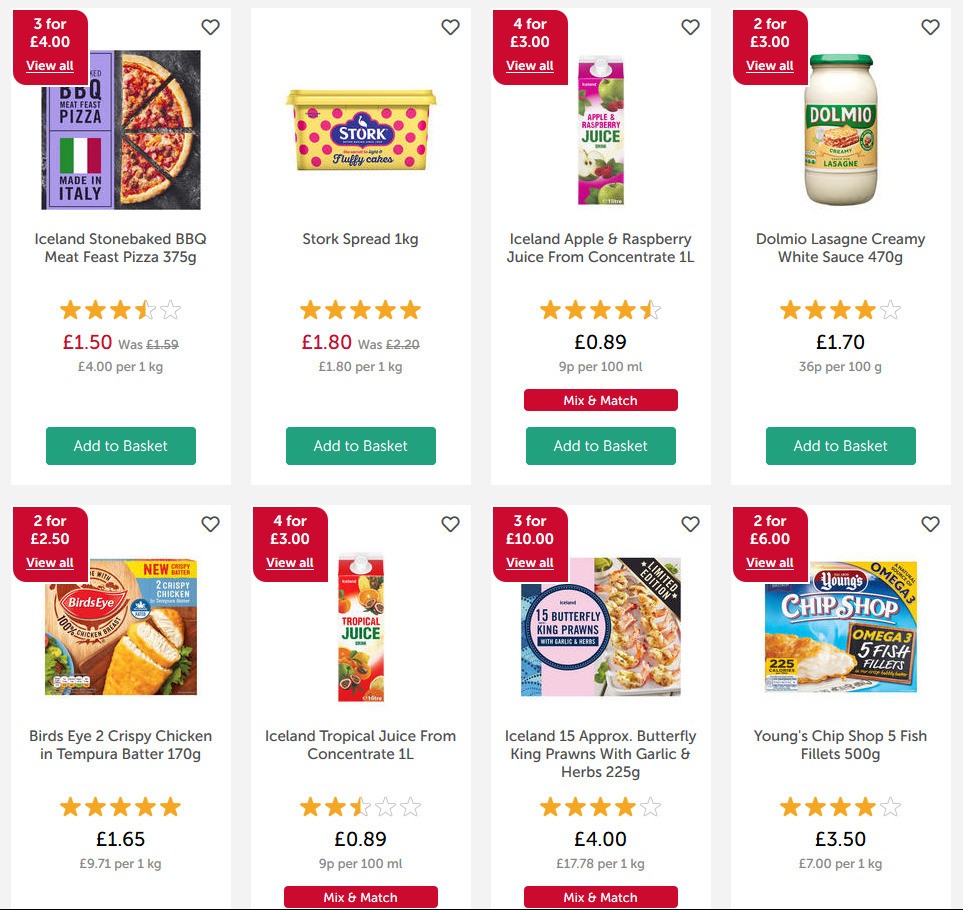 Iceland Offers from 8 May