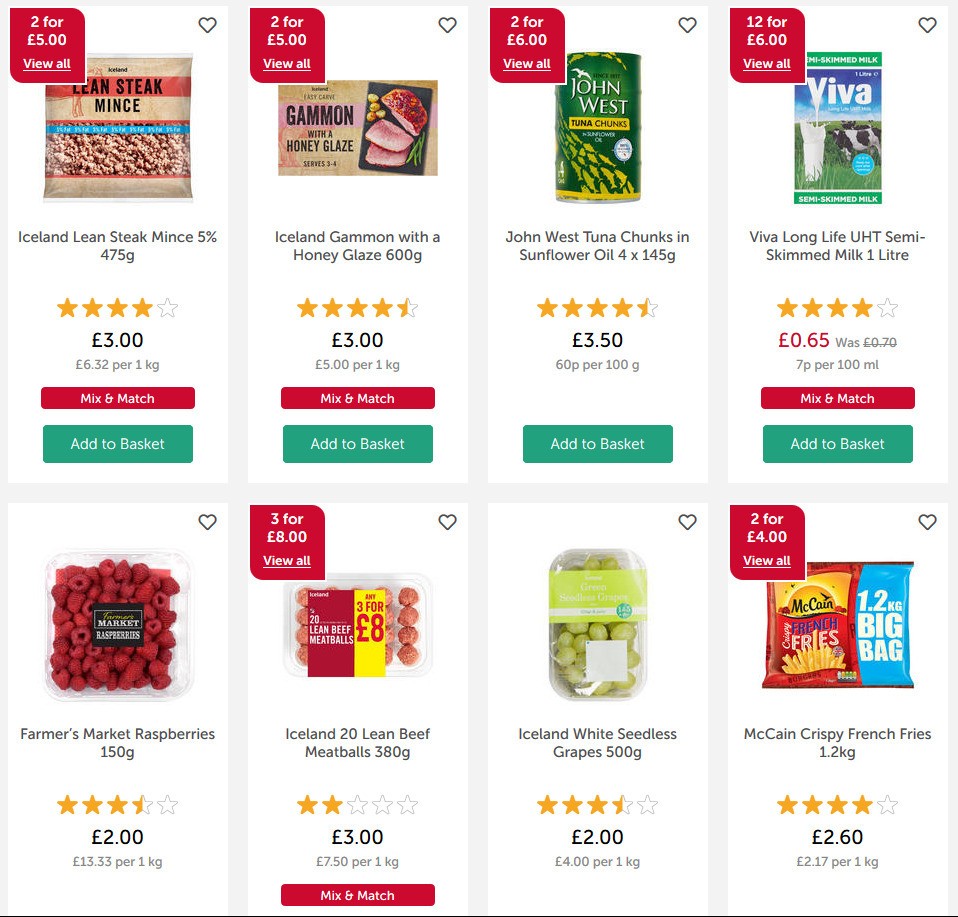 Iceland Offers from 8 May