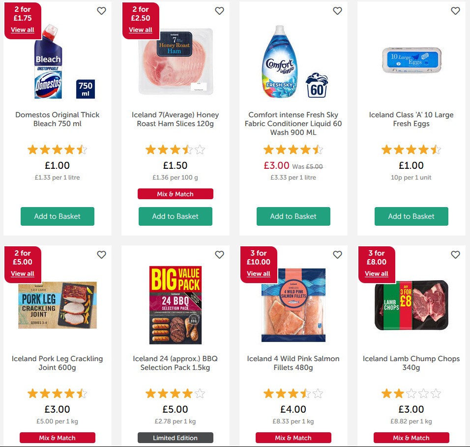 Iceland Offers from 8 May