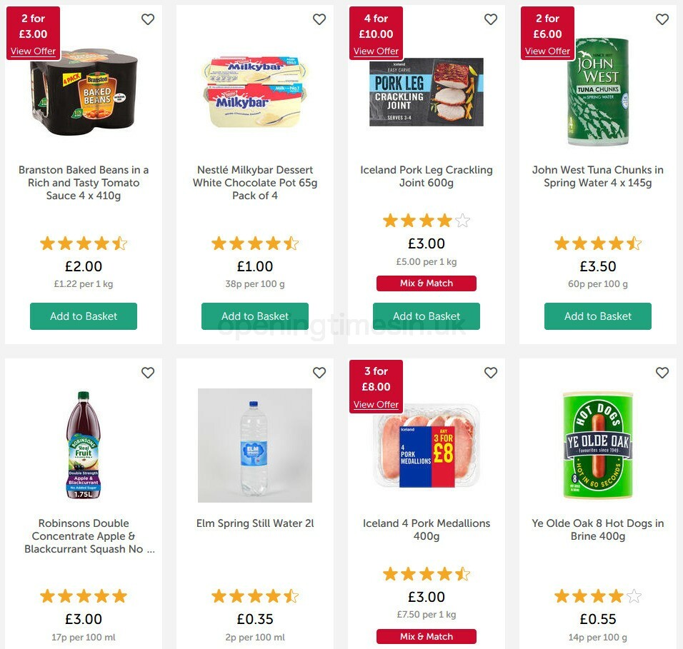 Iceland Offers from 23 October