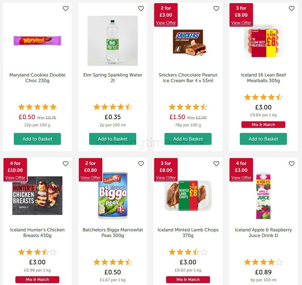 Iceland Offers from 23 October