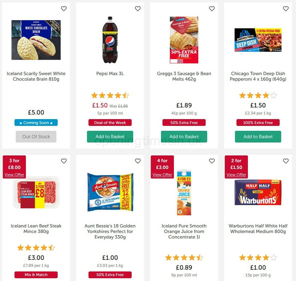 Iceland Offers from 23 October