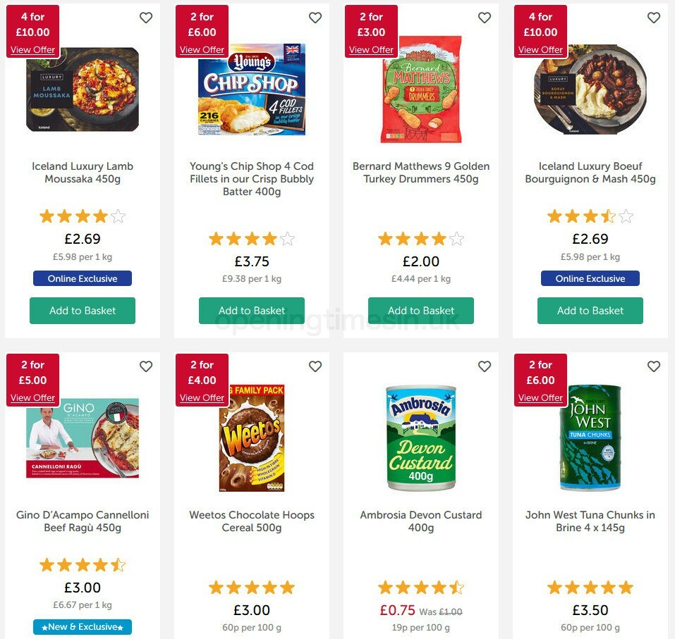 Iceland Offers from 23 October