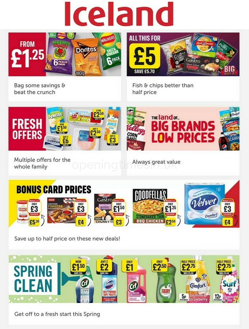 Iceland Offers from 18 March