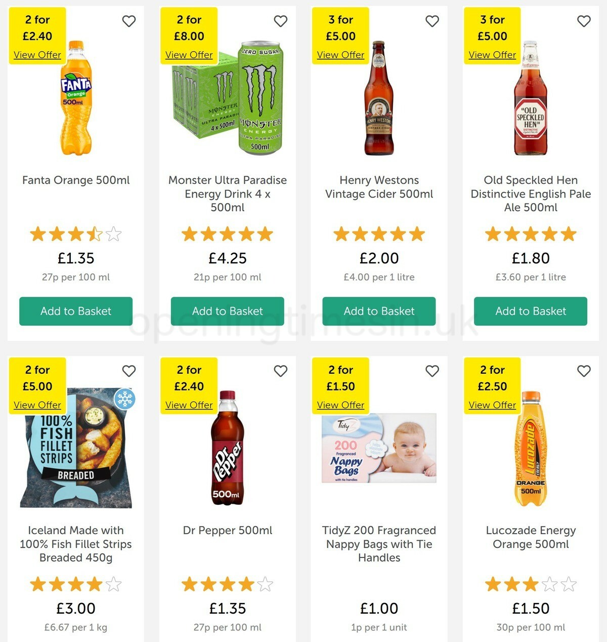 Iceland Offers from 18 March