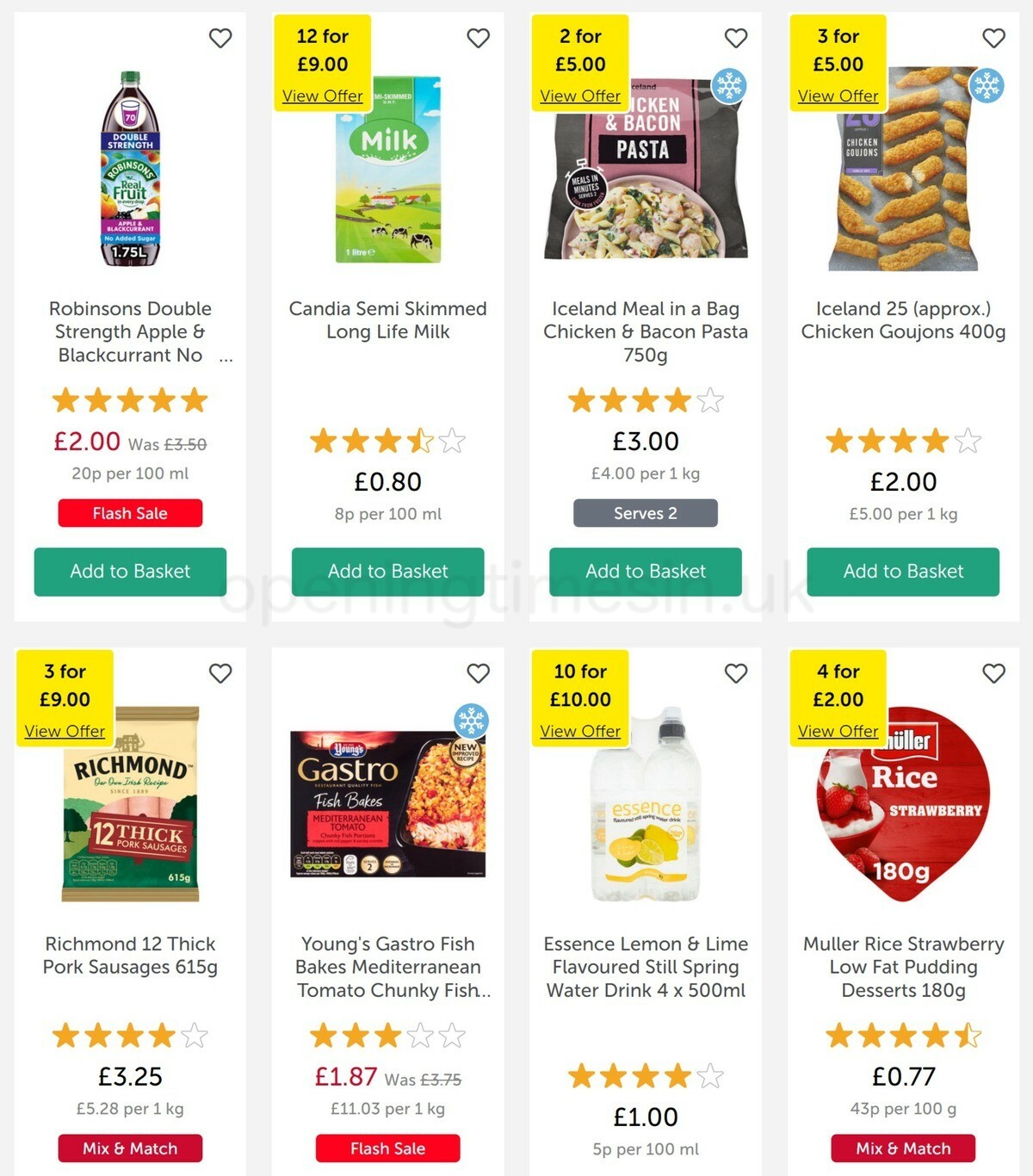 Iceland Offers from 18 March