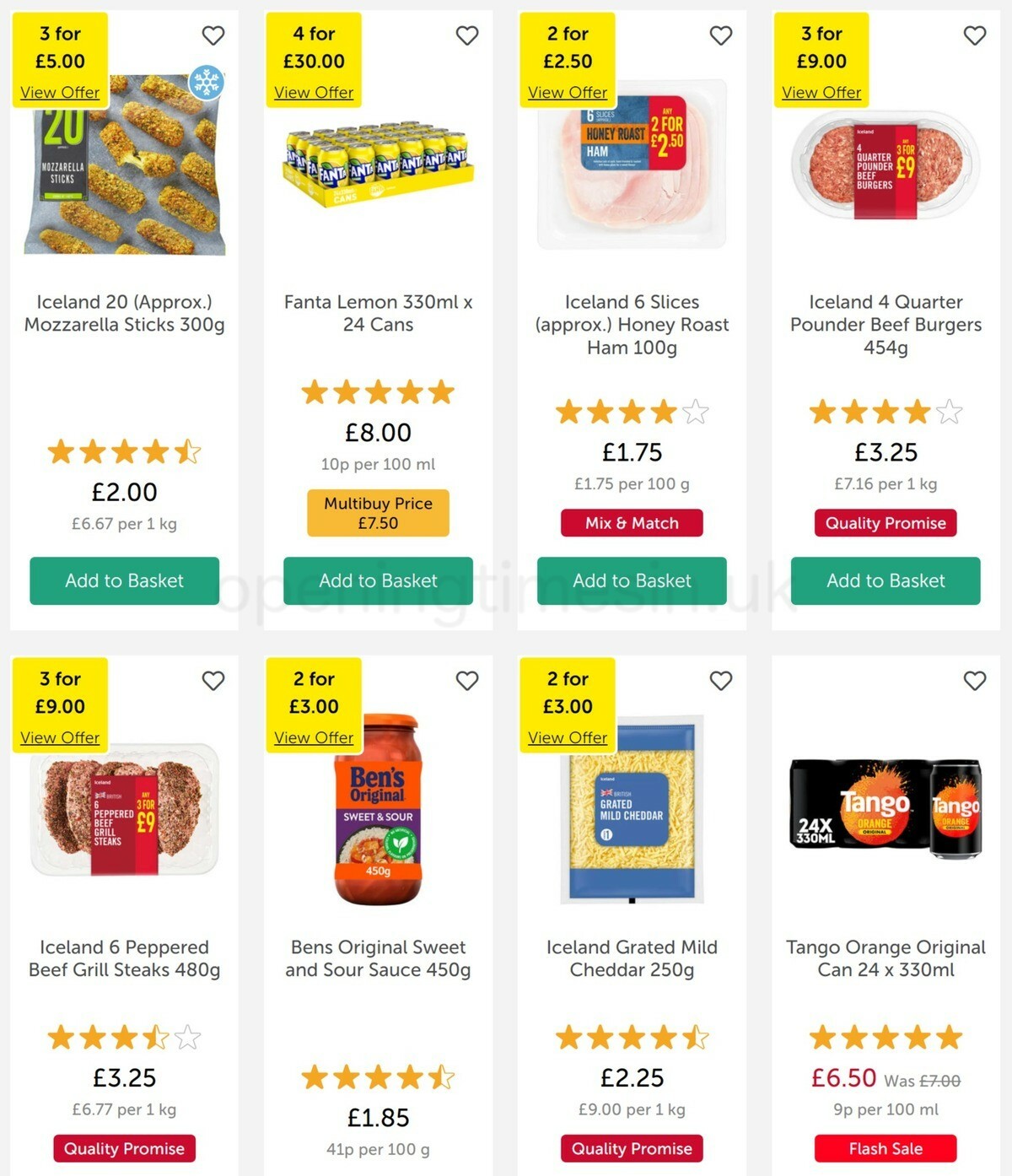 Iceland Offers from 18 March