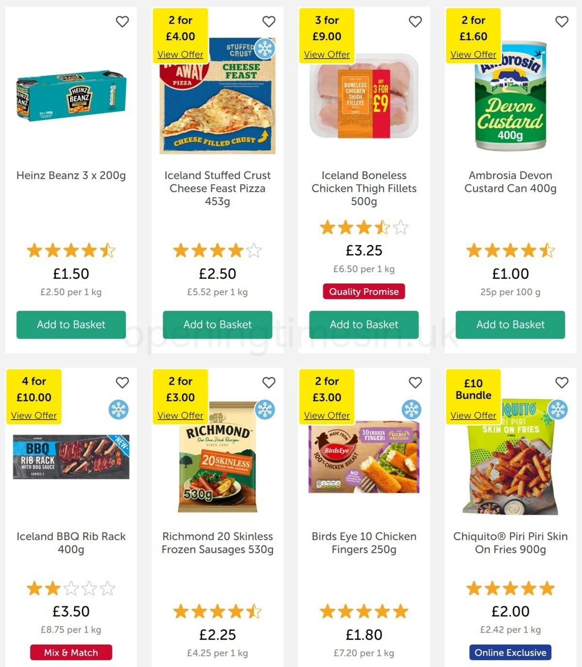 Iceland Offers from 18 March