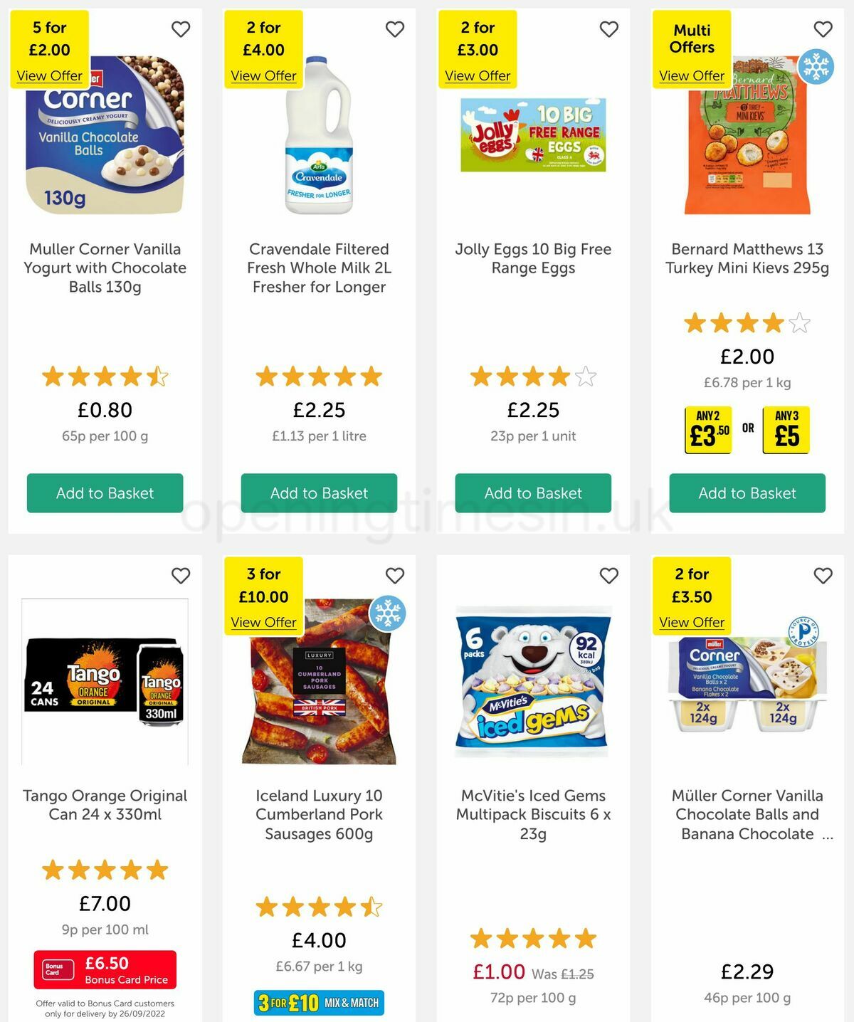 Iceland Offers from 23 September