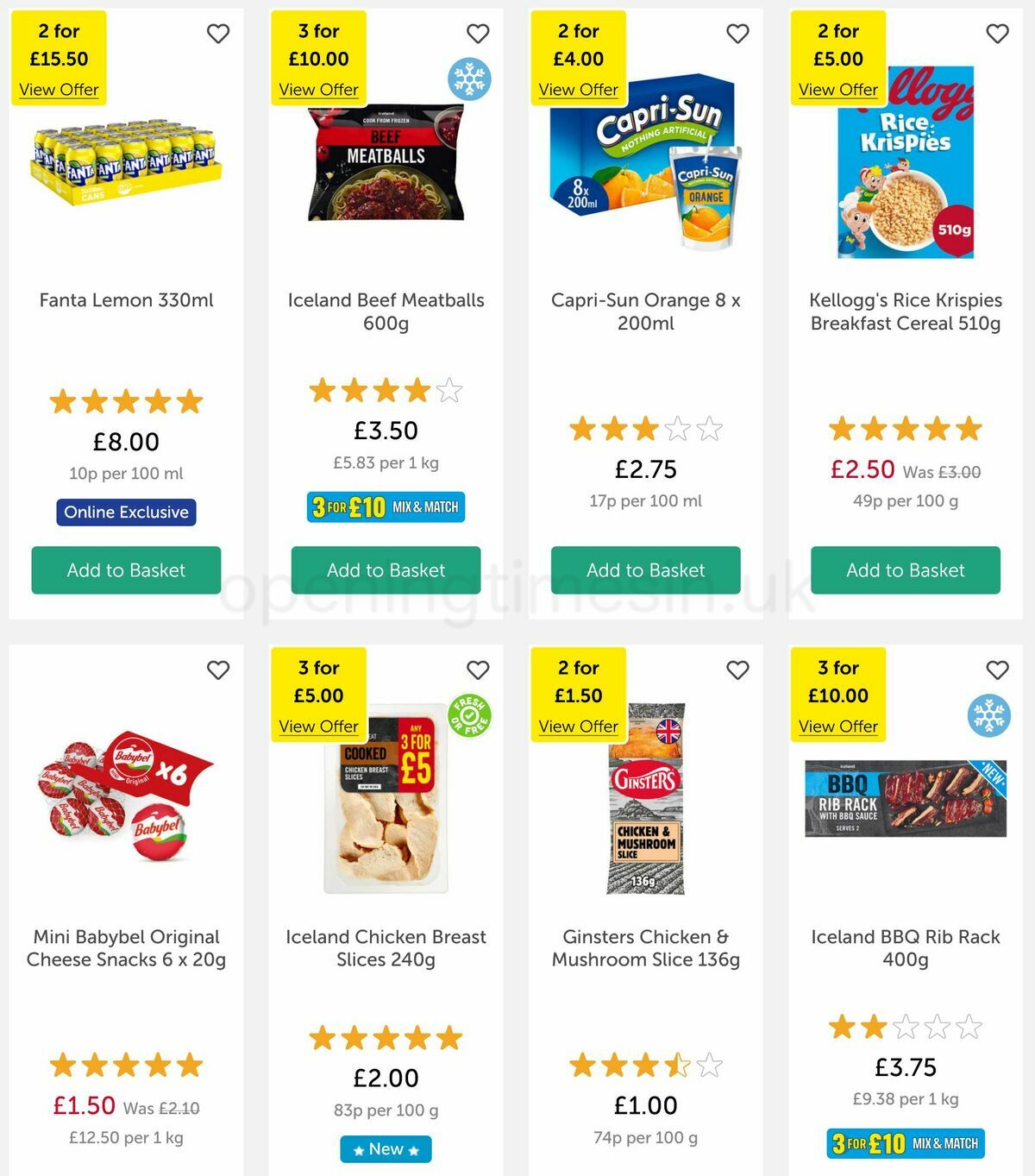 Iceland Offers from 23 September