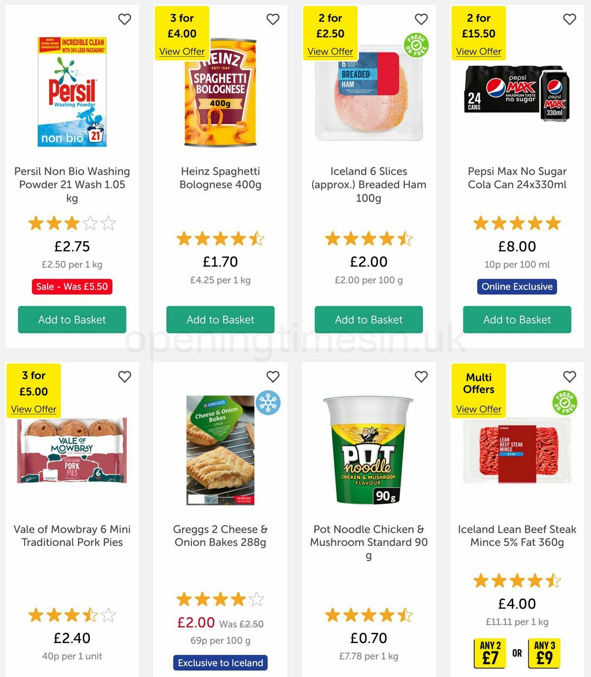 Iceland Offers from 23 September