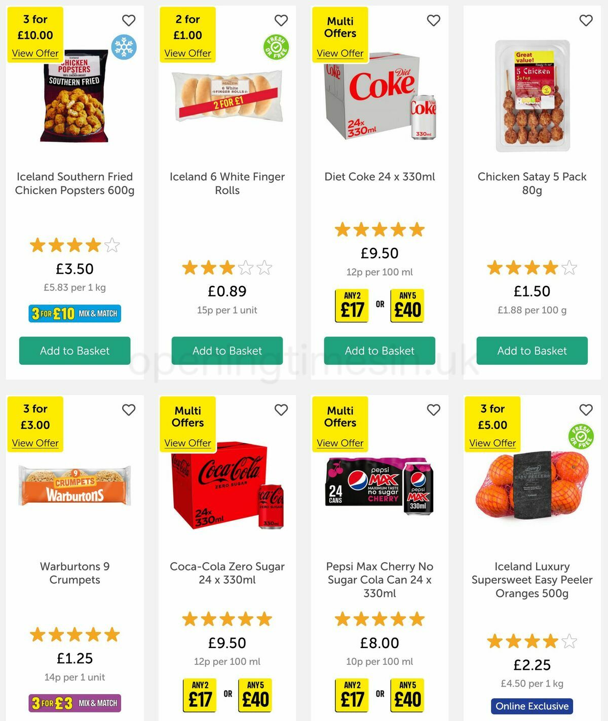 Iceland Offers from 11 November