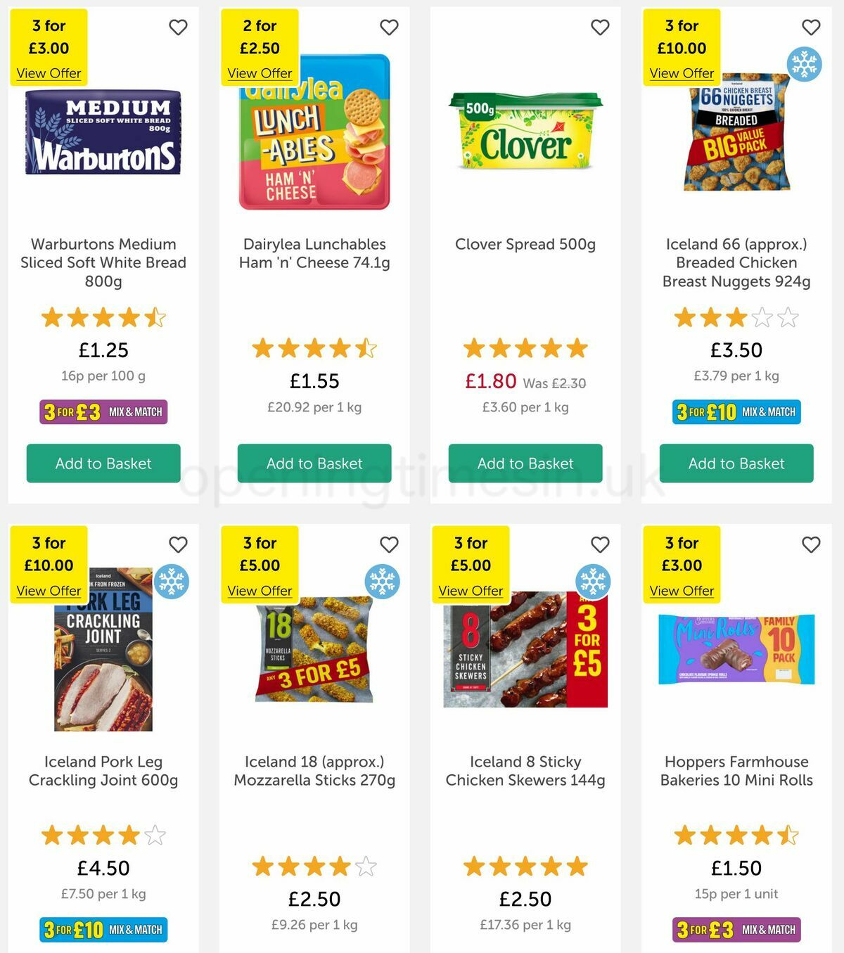 Iceland Offers from 11 November