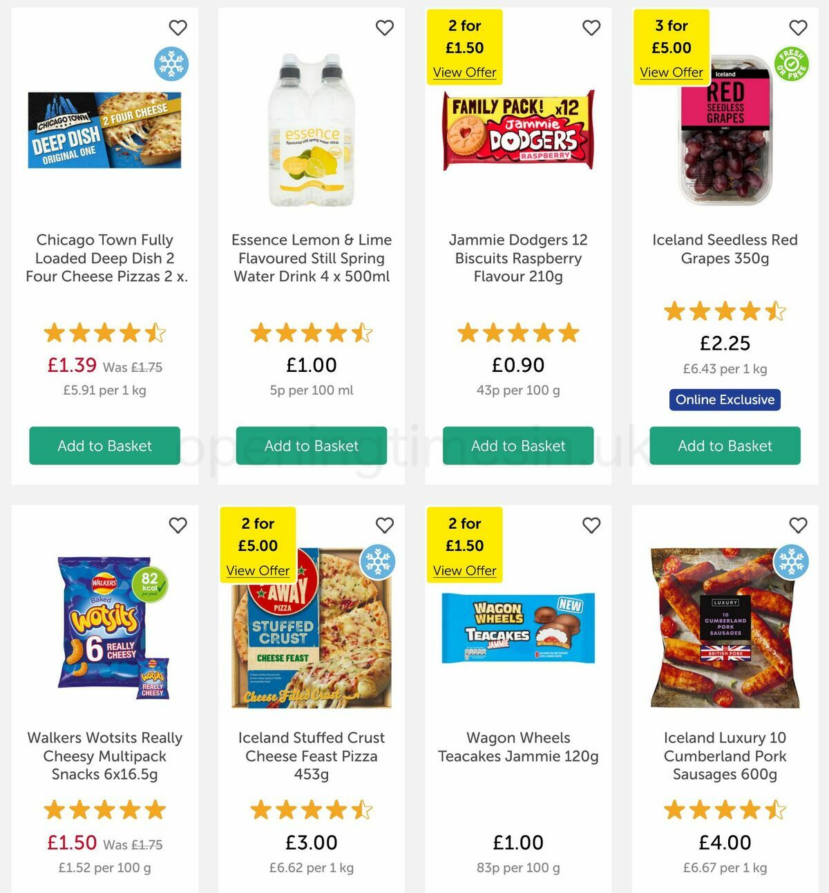 Iceland Offers from 11 November